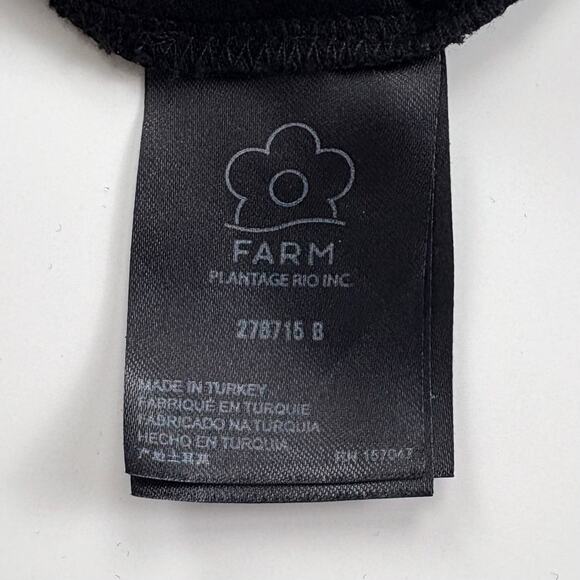 Farm Rio for Anthropologie Tiered T-Shirt Amo Maxi Dress Size Medium Black - Picture 8 of 14